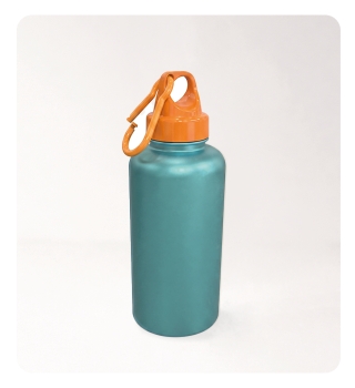 Caramañola Cilíndrica 17 Oz / 503 ml - Tapa Chupo Mosquetón