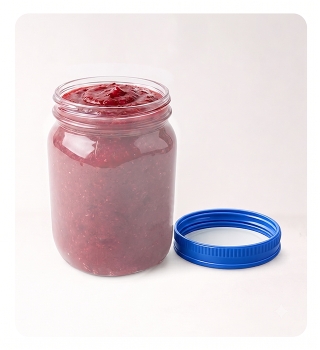 Envase Vintage Semi Cuadrado 740 ml - 25 Oz | Tapa Lisa