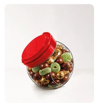 Envase Bombonera 2,5 Litros / 83 Onz - Tapa Manija