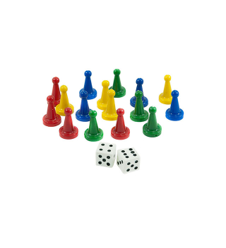 Fichas Parques * 16 con dado