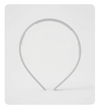 Diadema forrar 13mm angosta - blanco
