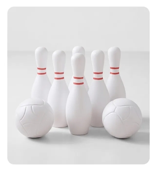 Bolos Juego X 6 Pines Con 2 Bolas | Polipropileno