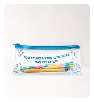 Cartuchera Escolar Clear