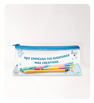 Cartuchera Escolar Clear