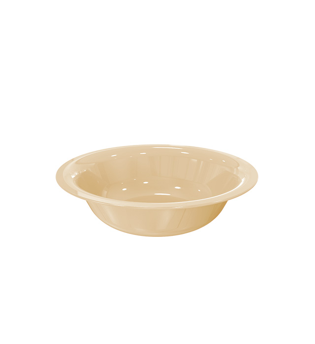 PLATO REDONDO HONDO - BEIGE