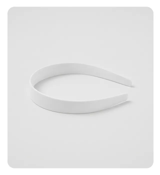 Diadema forrar 22mm ancha - blanco