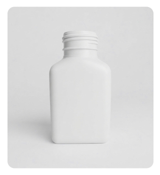 Envase Cuadrado PEAD 170 Ml - 5.7 Oz | Sin tapa - 38mm